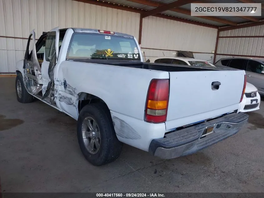 2002 Chevrolet Silverado C1500 VIN: 2GCEC19V821347777 Lot: 40417560