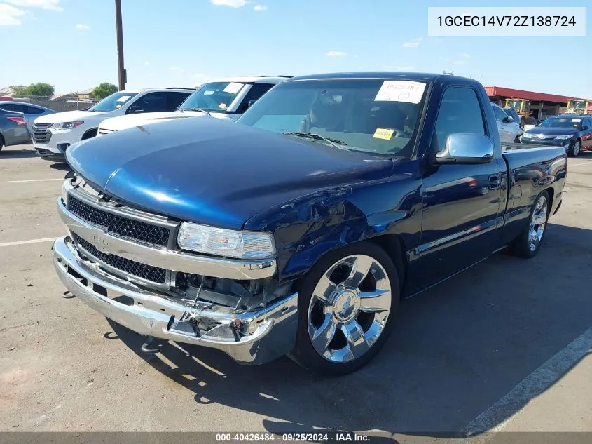 1GCEC14V72Z138724 2002 Chevrolet Silverado 1500 Ls