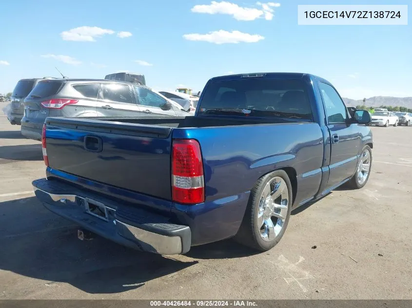 2002 Chevrolet Silverado 1500 Ls VIN: 1GCEC14V72Z138724 Lot: 40426484