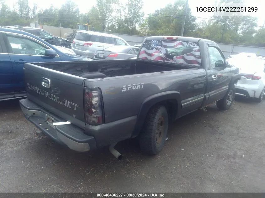 2002 Chevrolet Silverado 1500 VIN: 1GCEC14V22Z251299 Lot: 40436227