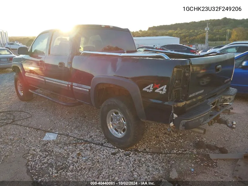 2002 Chevrolet Silverado 2500Hd Lt VIN: 1GCHK23U32F249206 Lot: 40440081