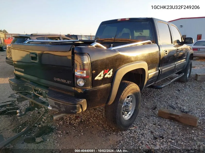 2002 Chevrolet Silverado 2500Hd Lt VIN: 1GCHK23U32F249206 Lot: 40440081