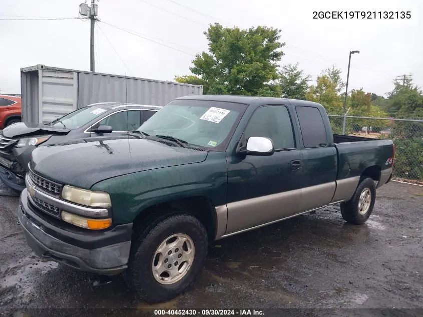 2002 Chevrolet Silverado 1500 Ls VIN: 2GCEK19T921132135 Lot: 40452430