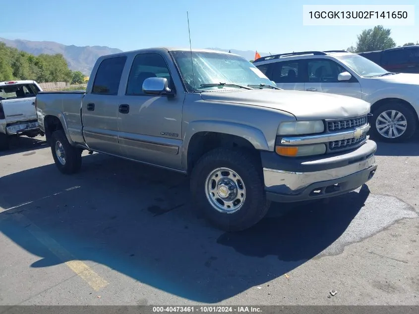 1GCGK13U02F141650 2002 Chevrolet Silverado 1500Hd K1500 Heavy Duty