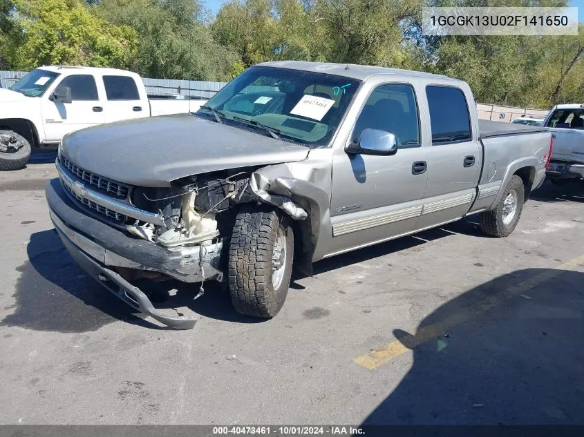 2002 Chevrolet Silverado 1500Hd K1500 Heavy Duty VIN: 1GCGK13U02F141650 Lot: 40473461