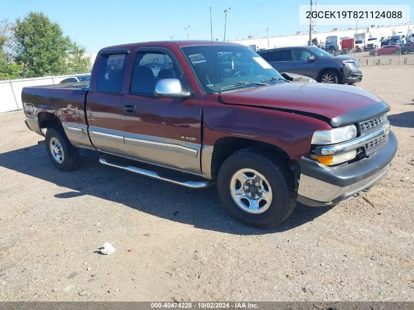 2002 Chevrolet Silverado 1500 Ls VIN: 2GCEK19T821124088 Lot: 40474228