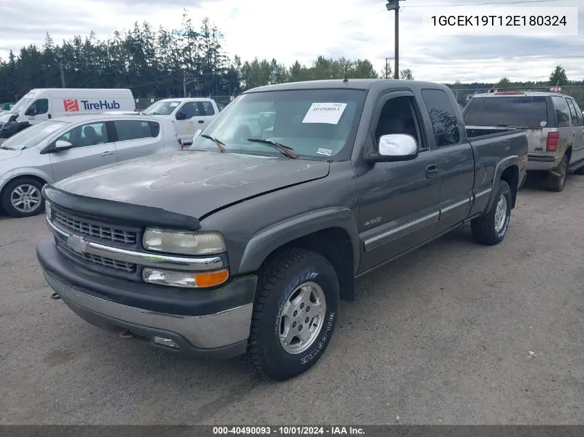 2002 Chevrolet Silverado 1500 Lt VIN: 1GCEK19T12E180324 Lot: 40490093