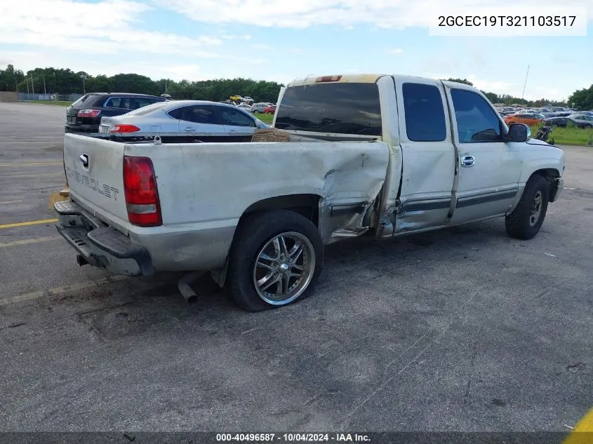 2002 Chevrolet Silverado 1500 Ls VIN: 2GCEC19T321103517 Lot: 40496587