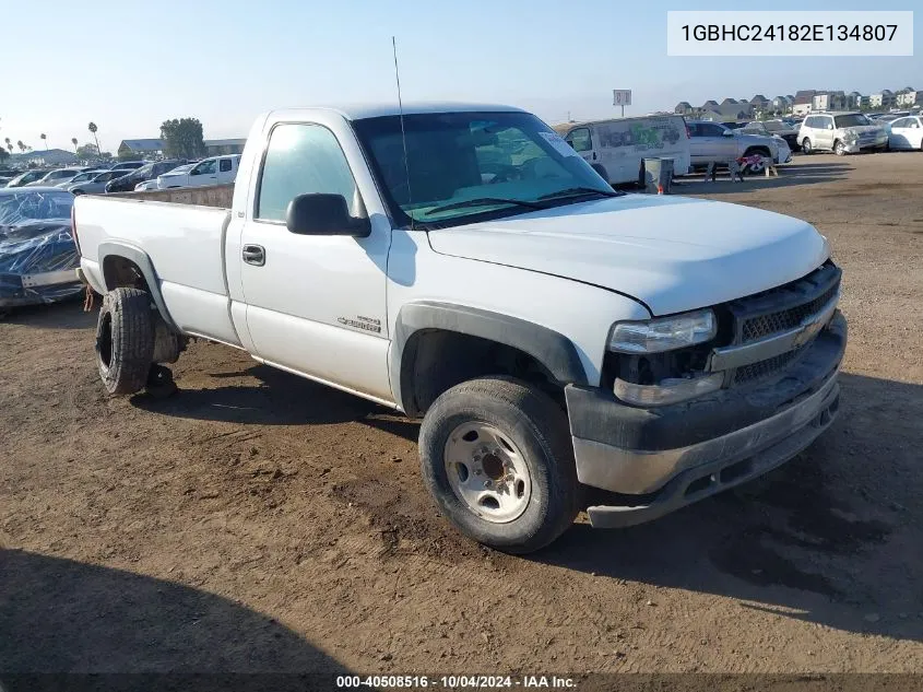 2002 Chevrolet Silverado 2500Hd VIN: 1GBHC24182E134807 Lot: 40508516