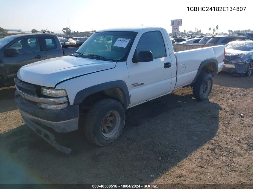 2002 Chevrolet Silverado 2500Hd VIN: 1GBHC24182E134807 Lot: 40508516