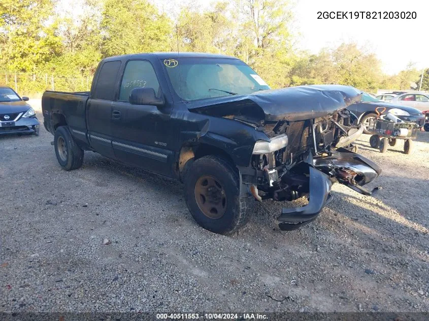 2002 Chevrolet Silverado 1500 Ls VIN: 2GCEK19T821203020 Lot: 40511553