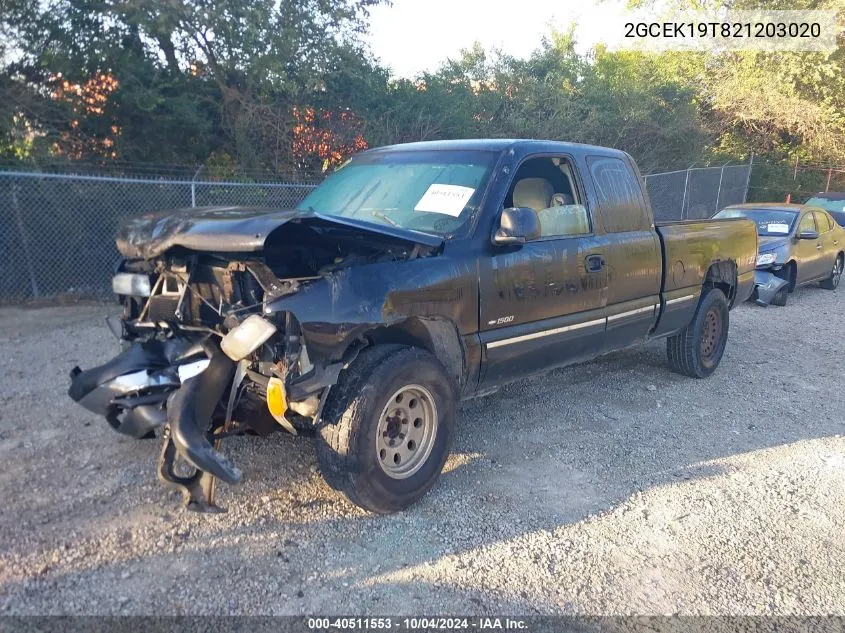 2002 Chevrolet Silverado 1500 Ls VIN: 2GCEK19T821203020 Lot: 40511553