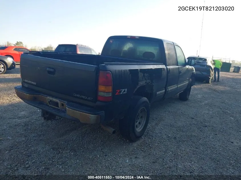 2GCEK19T821203020 2002 Chevrolet Silverado 1500 Ls