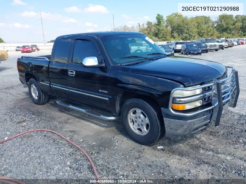 2002 Chevrolet Silverado 1500 Ls VIN: 2GCEC19T021290988 Lot: 40549865