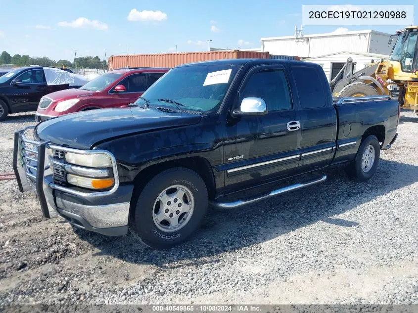 2002 Chevrolet Silverado 1500 Ls VIN: 2GCEC19T021290988 Lot: 40549865