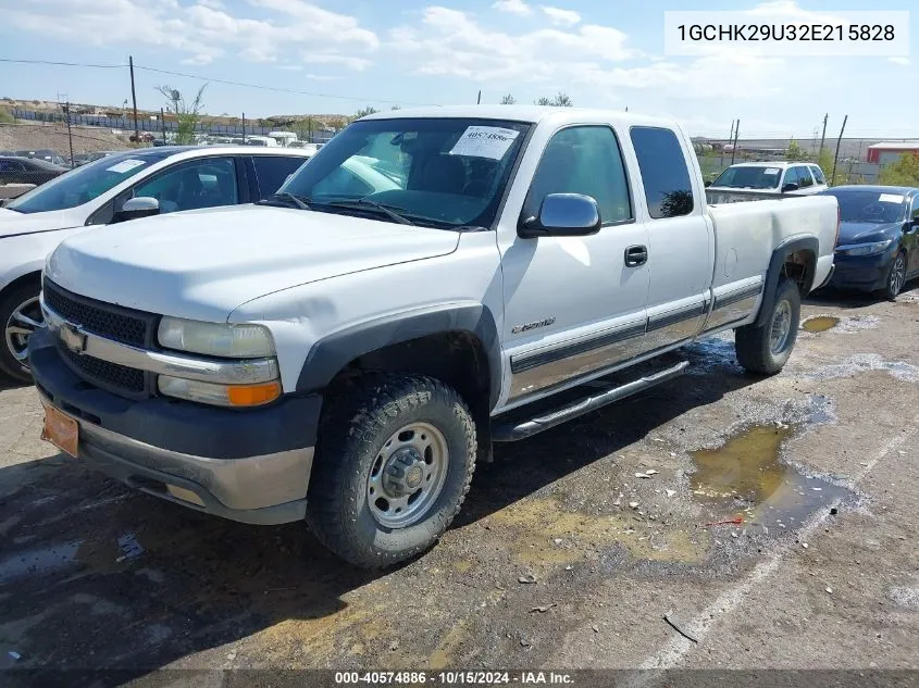 2002 Chevrolet Silverado 2500Hd Ls VIN: 1GCHK29U32E215828 Lot: 40574886