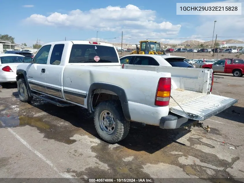 2002 Chevrolet Silverado 2500Hd Ls VIN: 1GCHK29U32E215828 Lot: 40574886