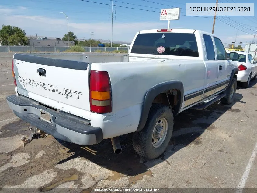 2002 Chevrolet Silverado 2500Hd Ls VIN: 1GCHK29U32E215828 Lot: 40574886