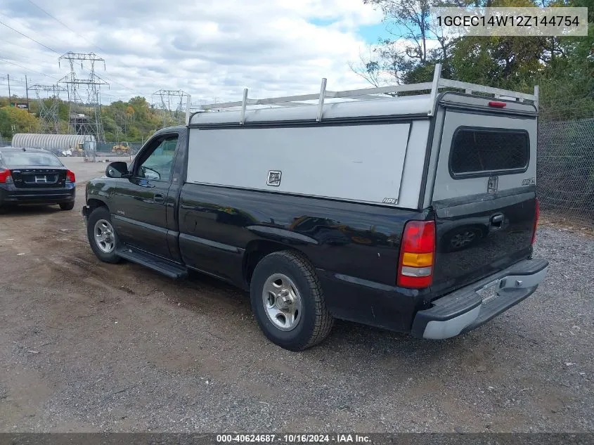 2002 Chevrolet Silverado 1500 Commercial VIN: 1GCEC14W12Z144754 Lot: 40624687