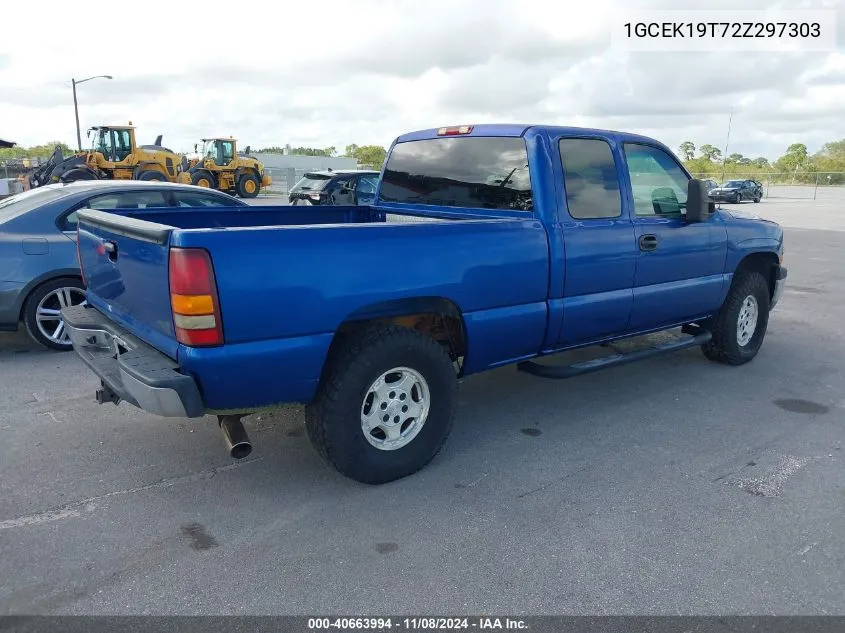 2002 Chevrolet Silverado 1500 Lt VIN: 1GCEK19T72Z297303 Lot: 40663994