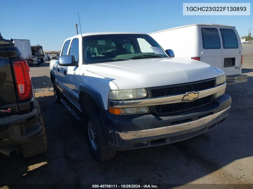 2002 Chevrolet Silverado 2500Hd Ls VIN: 1GCHC23G22F130893 Lot: 40706111