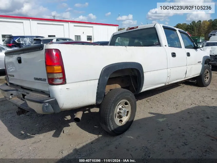 2002 Chevrolet Silverado 2500Hd VIN: 1GCHC23U92F105236 Lot: 40710398