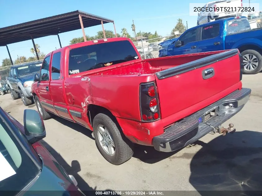 2002 Chevrolet Silverado 1500 Ls VIN: 2GCEC19T521172824 Lot: 40713705