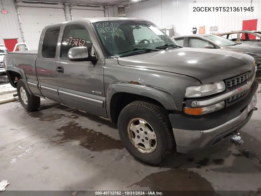 2002 Chevrolet Silverado 1500 Ls VIN: 2GCEK19T521361945 Lot: 40732762