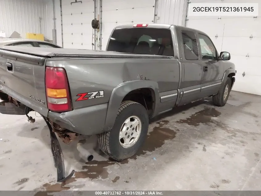 2GCEK19T521361945 2002 Chevrolet Silverado 1500 Ls