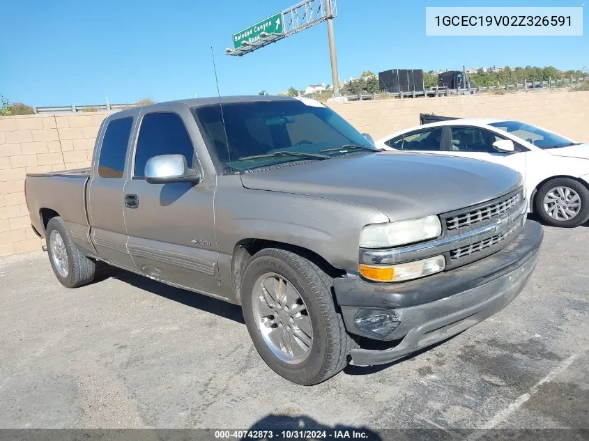 2002 Chevrolet Silverado 1500 Ls VIN: 1GCEC19V02Z326591 Lot: 40742873