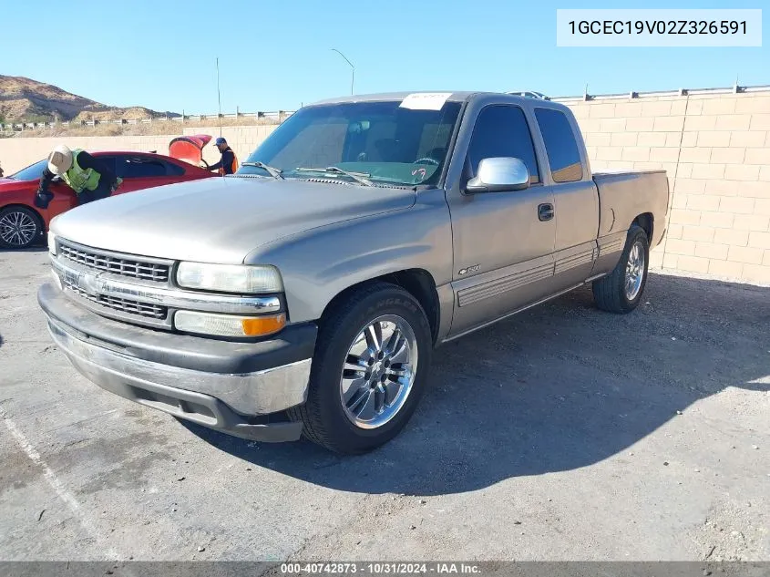 2002 Chevrolet Silverado 1500 Ls VIN: 1GCEC19V02Z326591 Lot: 40742873