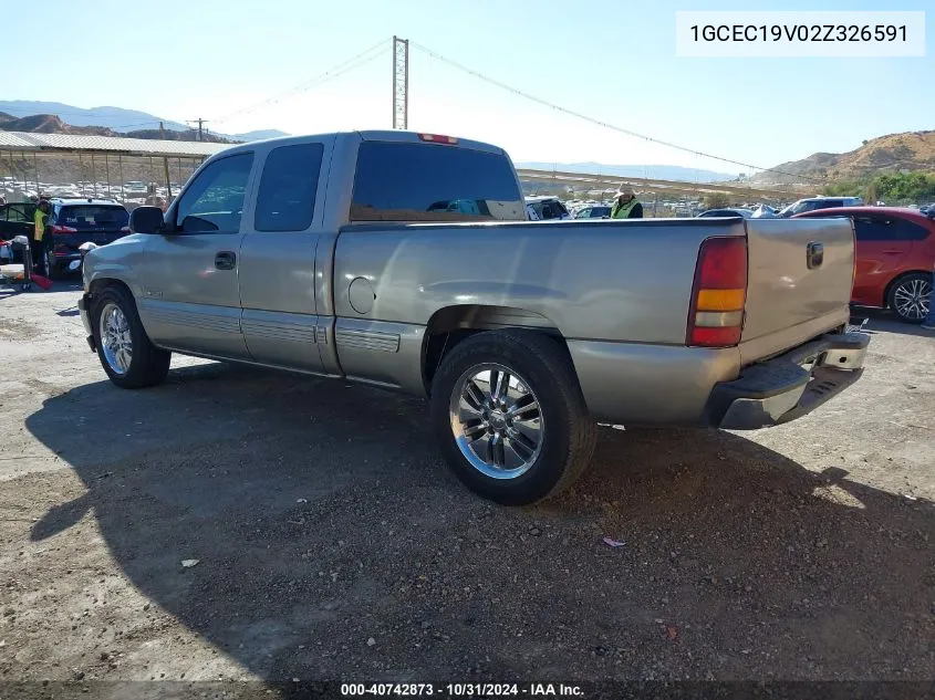 2002 Chevrolet Silverado 1500 Ls VIN: 1GCEC19V02Z326591 Lot: 40742873