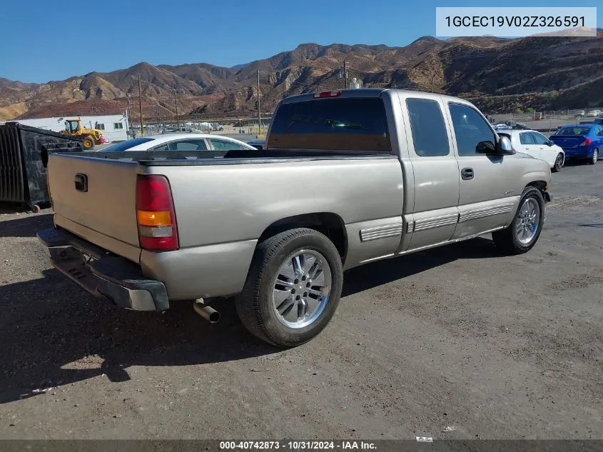 2002 Chevrolet Silverado 1500 Ls VIN: 1GCEC19V02Z326591 Lot: 40742873