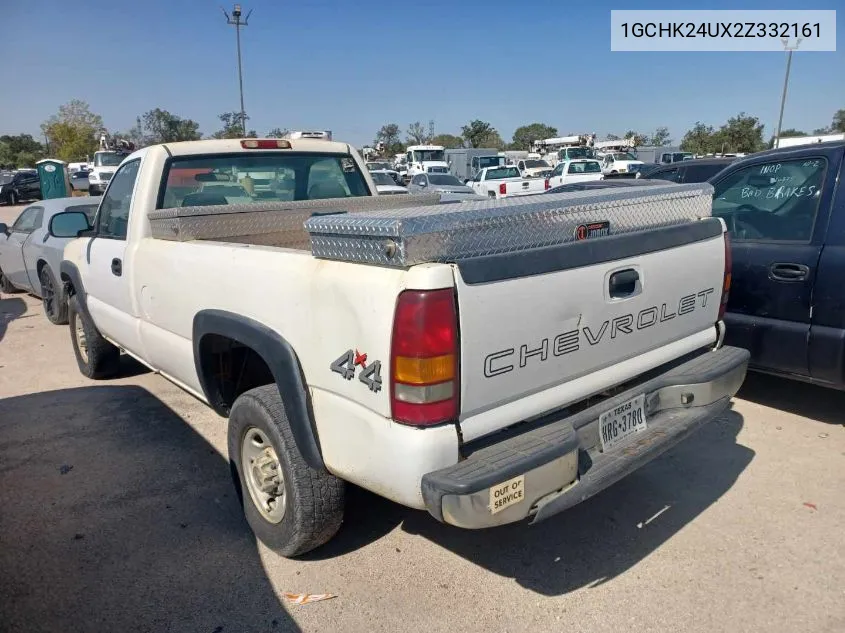 2002 Chevrolet Silverado K2500 Heavy Duty VIN: 1GCHK24UX2Z332161 Lot: 40778665