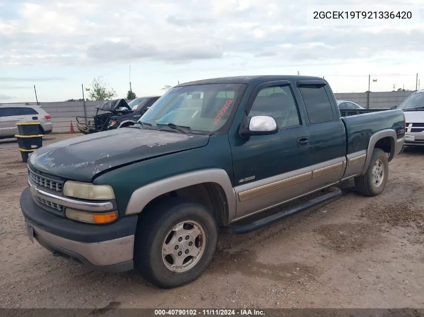 2002 Chevrolet Silverado 1500 Ls VIN: 2GCEK19T921336420 Lot: 40790102