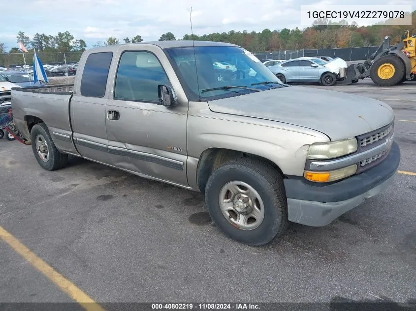 2002 Chevrolet Silverado 1500 VIN: 1GCEC19V42Z279078 Lot: 40802219