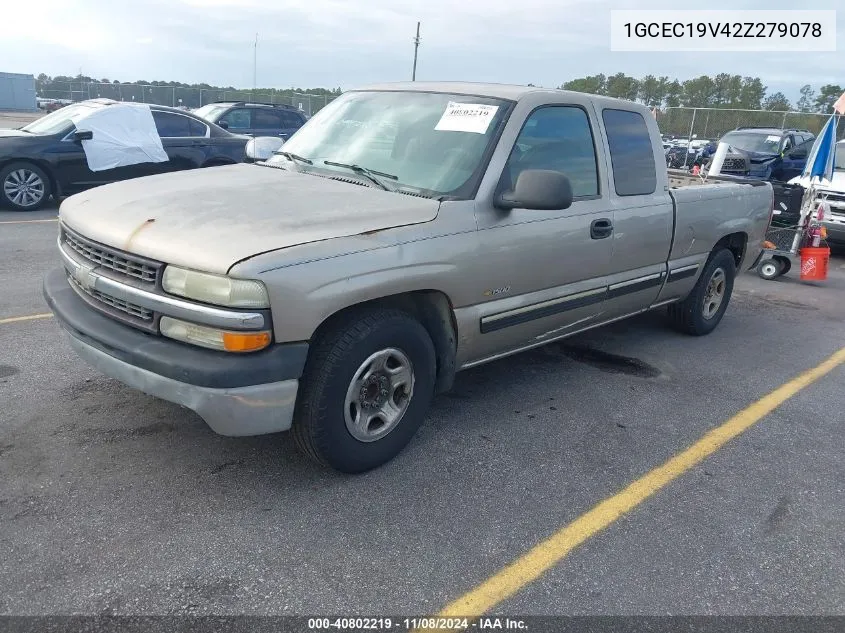 2002 Chevrolet Silverado 1500 VIN: 1GCEC19V42Z279078 Lot: 40802219