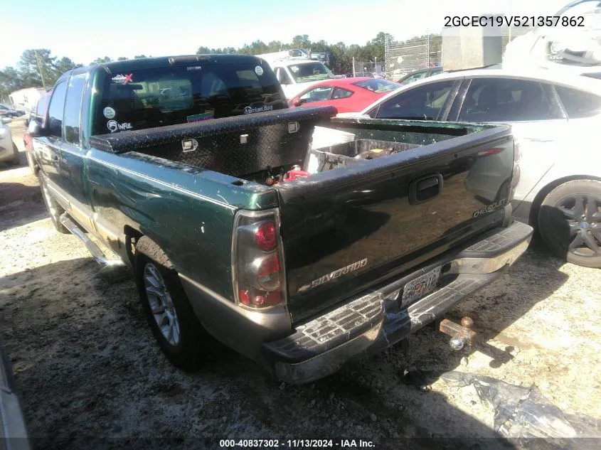 2002 Chevrolet Silverado 1500 Ls VIN: 2GCEC19V521357862 Lot: 40837302