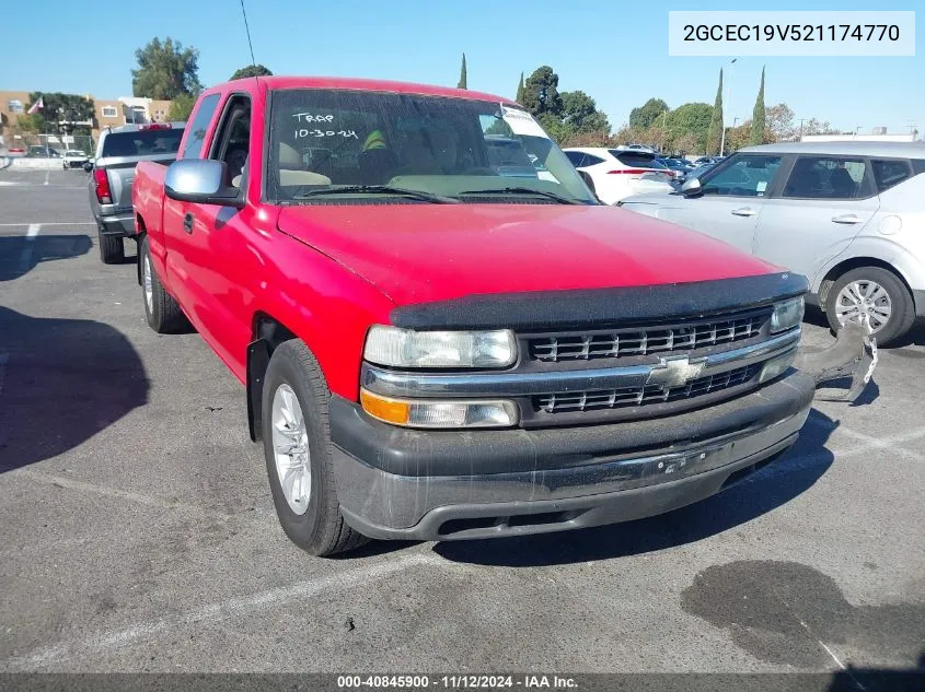 2GCEC19V521174770 2002 Chevrolet Silverado 1500 Ls