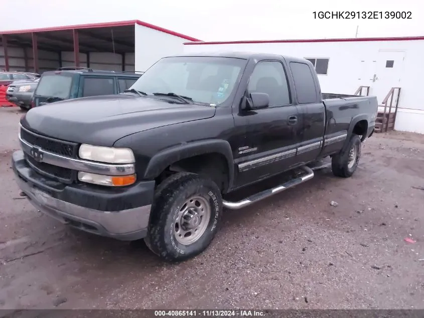 2002 Chevrolet Silverado 2500Hd Ls VIN: 1GCHK29132E139002 Lot: 40865141