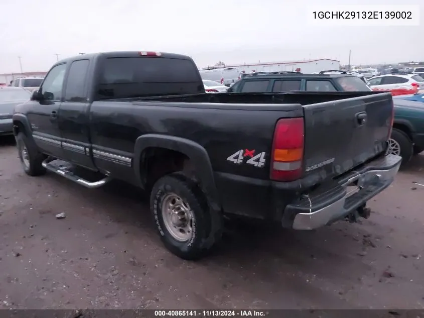 2002 Chevrolet Silverado 2500Hd Ls VIN: 1GCHK29132E139002 Lot: 40865141