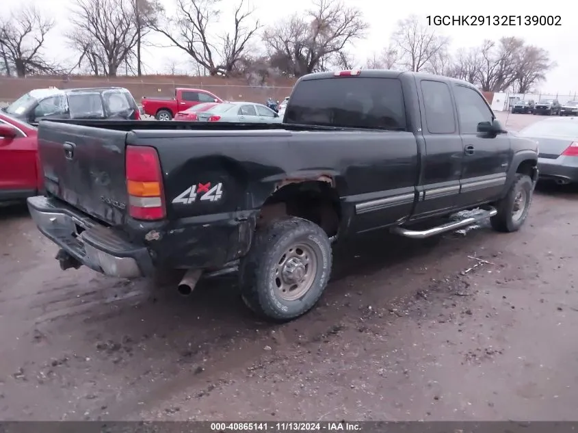 2002 Chevrolet Silverado 2500Hd Ls VIN: 1GCHK29132E139002 Lot: 40865141