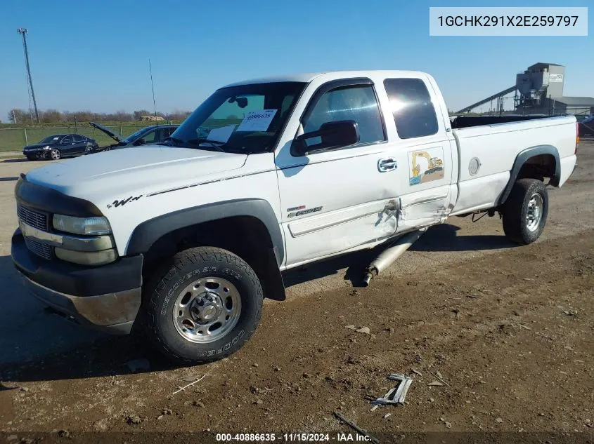 2002 Chevrolet Silverado 2500Hd Ls VIN: 1GCHK291X2E259797 Lot: 40886635