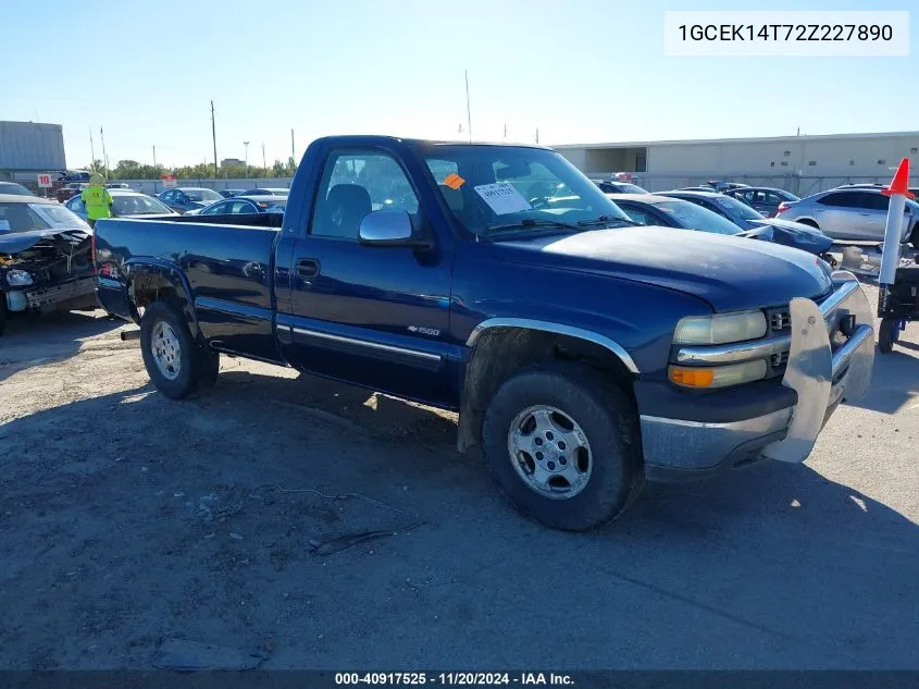 2002 Chevrolet Silverado 1500 Ls VIN: 1GCEK14T72Z227890 Lot: 40917525