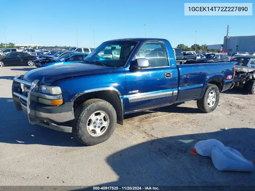 2002 Chevrolet Silverado 1500 Ls VIN: 1GCEK14T72Z227890 Lot: 40917525