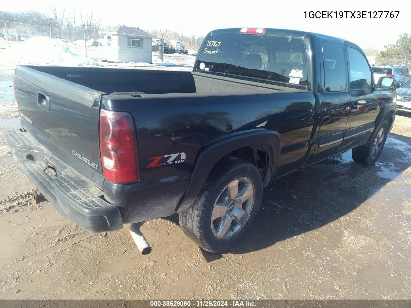 2003 Chevrolet Silverado 1500 Lt VIN: 1GCEK19TX3E127767 Lot: 38629060