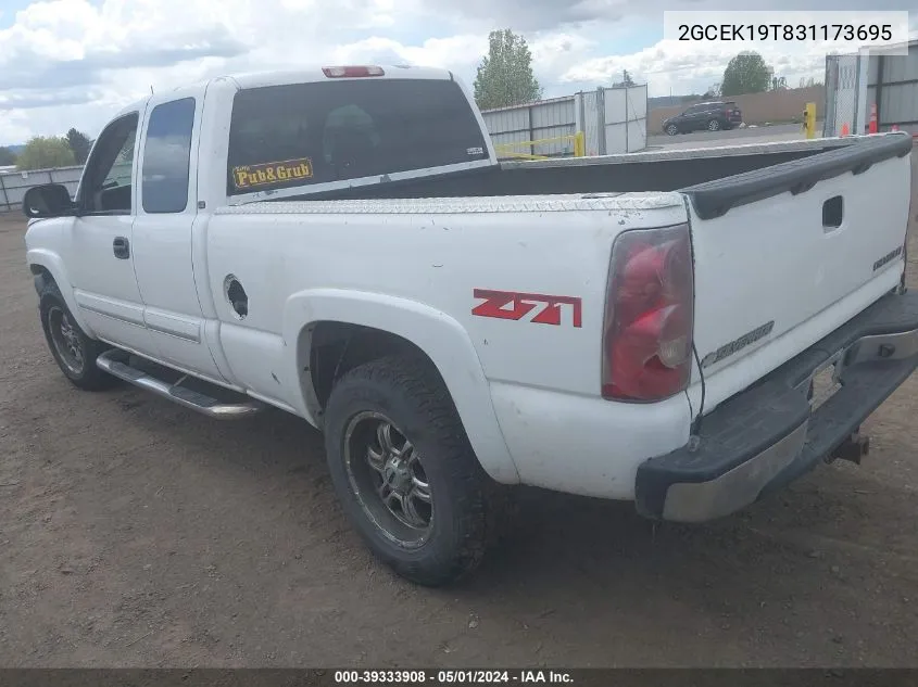 2003 Chevrolet Silverado 1500 Lt VIN: 2GCEK19T831173695 Lot: 39333908