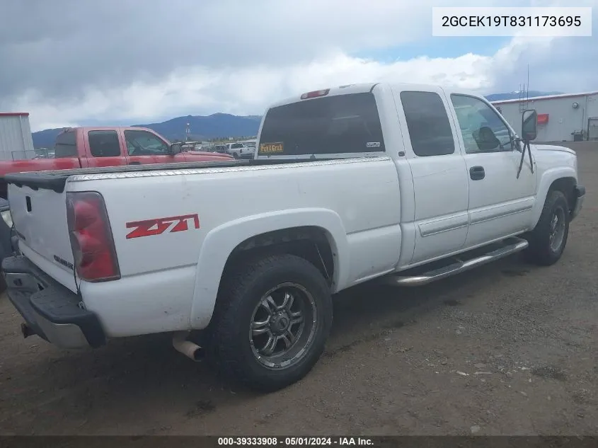 2003 Chevrolet Silverado 1500 Lt VIN: 2GCEK19T831173695 Lot: 39333908