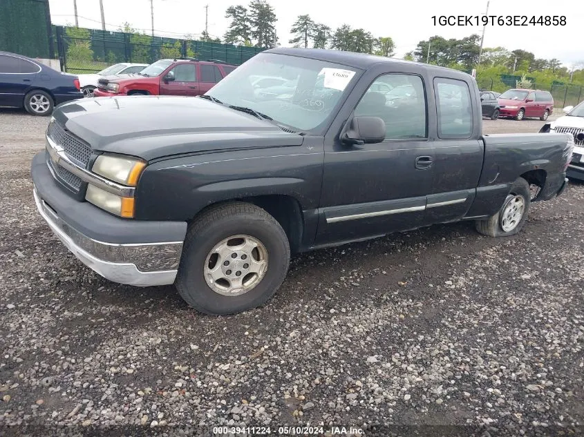 2003 Chevrolet Silverado 1500 Ls VIN: 1GCEK19T63E244858 Lot: 38433689