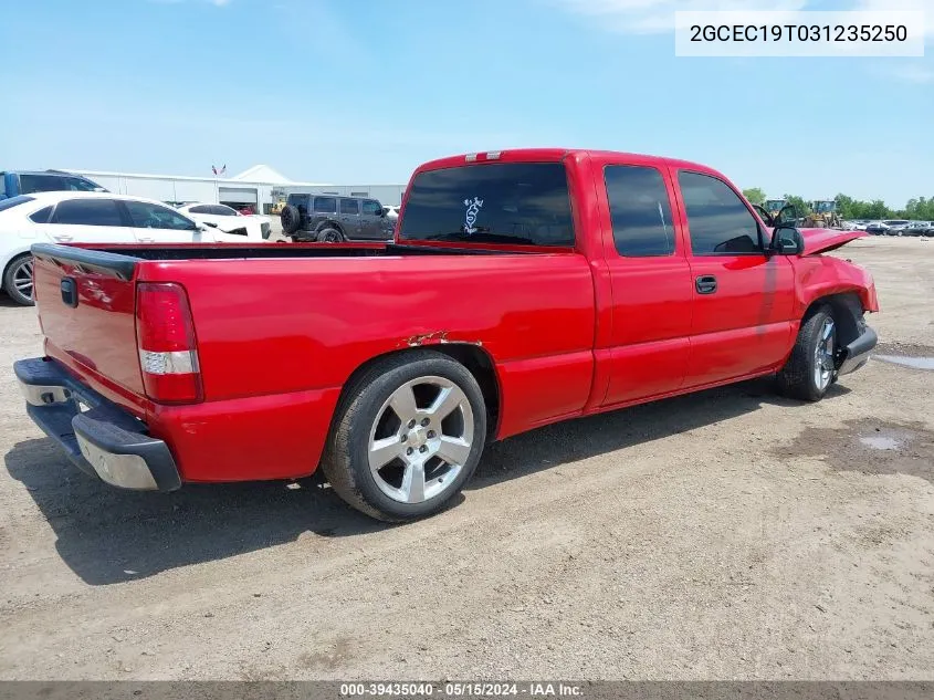 2003 Chevrolet Silverado 1500 Ls VIN: 2GCEC19T031235250 Lot: 39435040